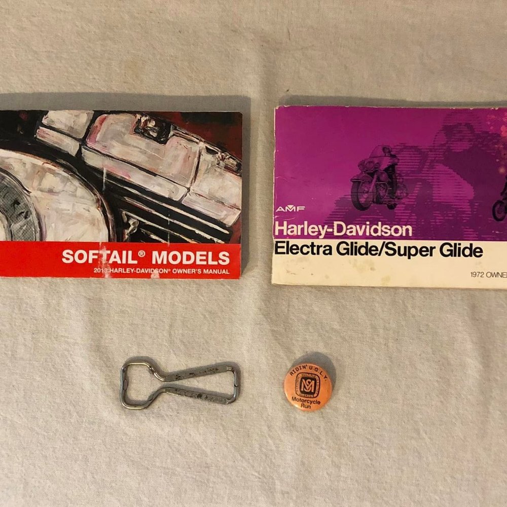 1972 Harley Davidson Electra Glide/Super Glide Owner's Manual & 2013 Softail